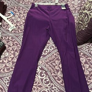 New York and co purple high waist pants
